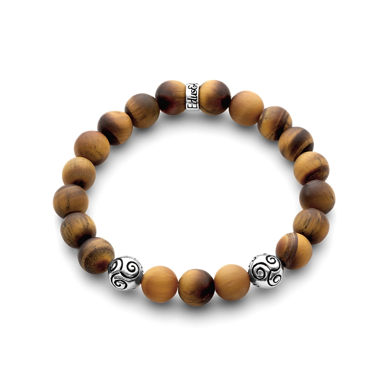 Men's Celtic Tigers Eye Bracelet, Beaded Bracelet