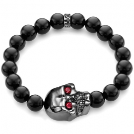 Skull hot sale onyx bracelet